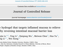 17live
熊炜助理教授在Journal of Controlled Release发表抗结肠炎水凝胶研究成果