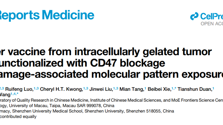 17live
高成助理教授在Cell Reports Medicine发表胞内凝胶化全肿瘤细胞疫苗研究成果